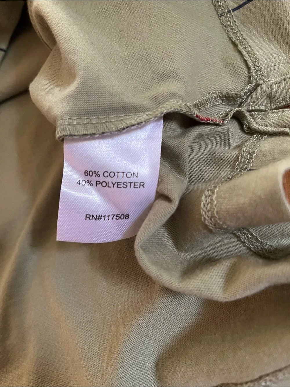 Levi's Olive Green Pinstripe Hooded Pullover with Yellow Drawstrings